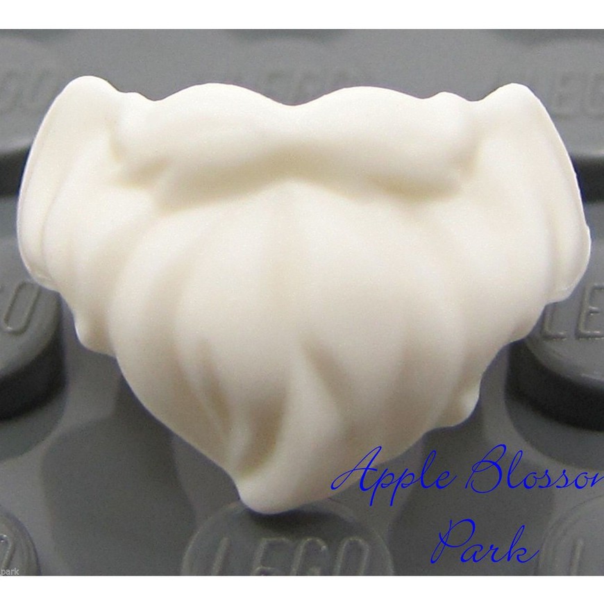 Phụ Kiện LEGO Râu Trắng Ngắn / Ria Mép / Râu Ông Già Noel ID 4610044 93223