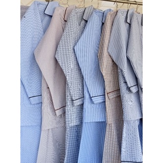 Bộ Pijama Trung Niên Tay Dài Quần Dài Nam Chất Kate Mĩ Loại 1(có size to trên80kg)