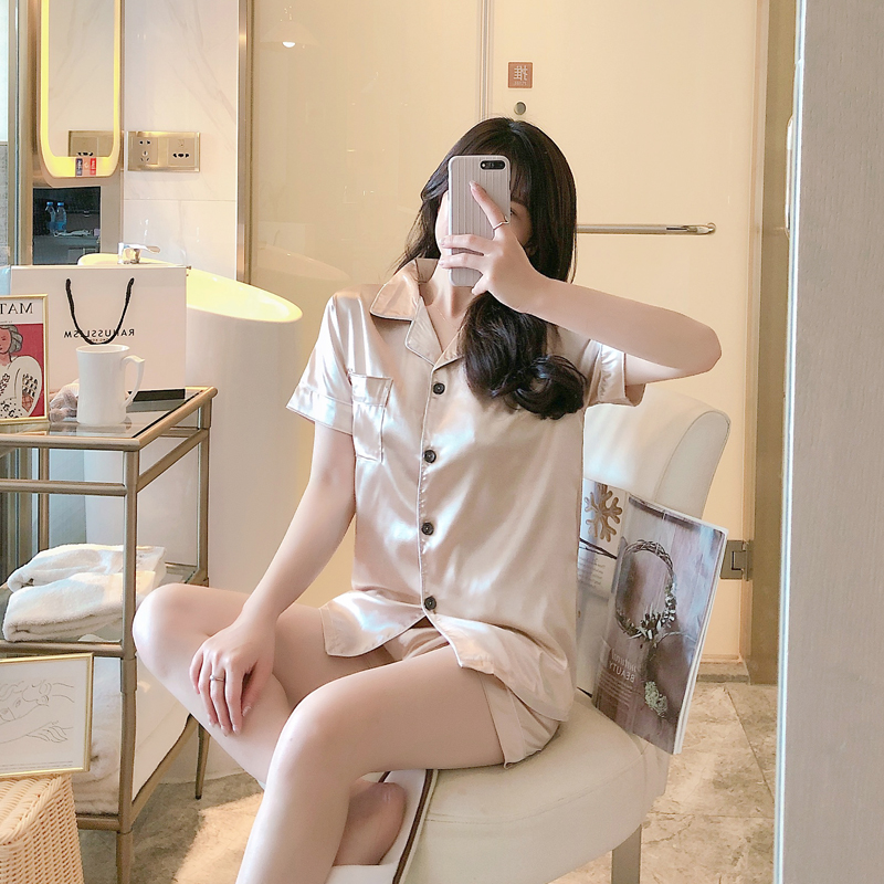 Bộ Pijama Ngắn Tay Thời Trang Mùa Hè 2021 Cho Nữ