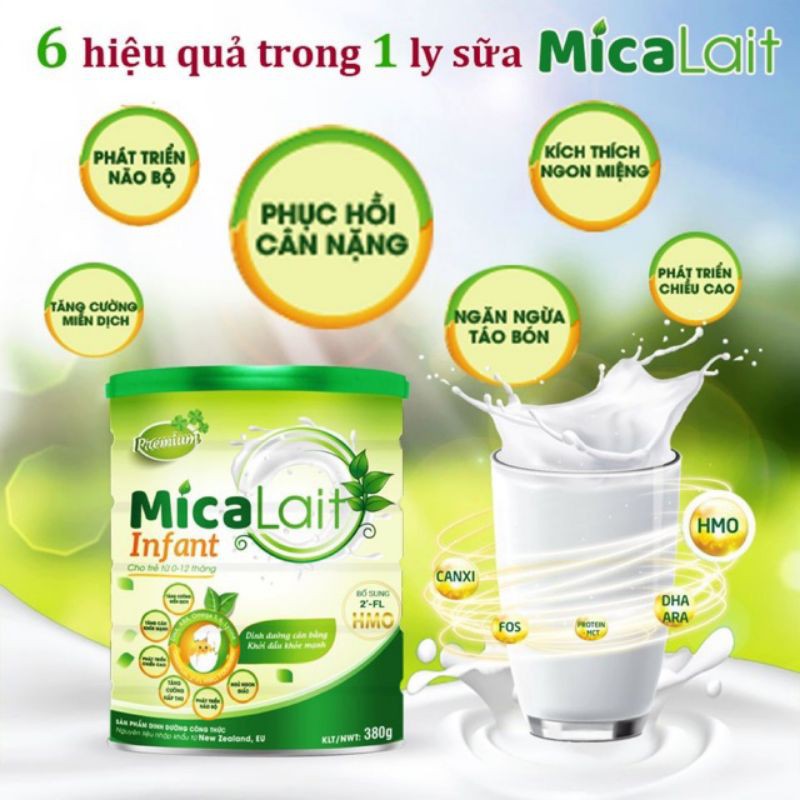 SỮA BỘT MICALAIT INFANT DÀNH CHO TRẺ 0 - 12 THÁNG