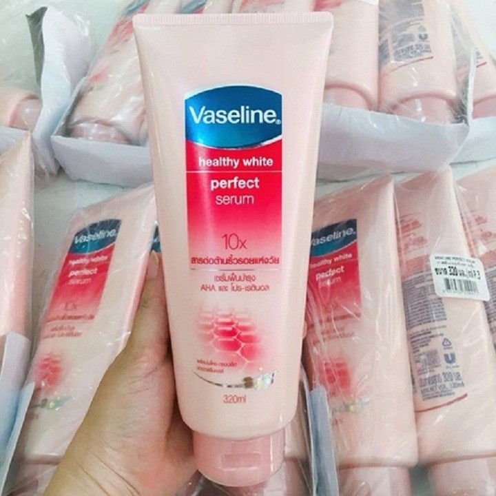 Sữa dưỡng thể trắng da Vaseline Healthy White Perfect Serum 10X 320ml - mỹ phẩm Yumi Beauty