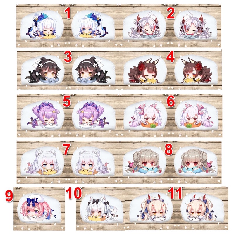 gấu ôm Azur Lane 25-50cm in 2 mặt ảnh/ Gối ôm azur lane