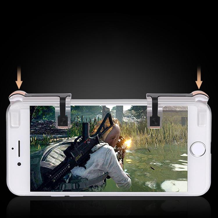 Bộ 2 nút bấm PUBG trong suốt hỗ trợ chơi game Pubg, Ros trên điện thoại ipad cực chất Phặn Phặn