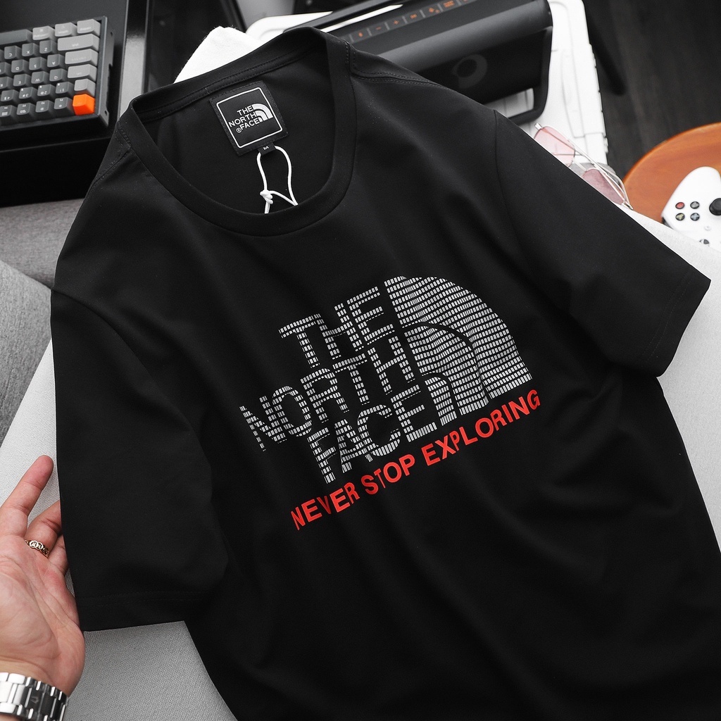 Áo Thun Nam Chất Liệu Cotton Cổ Tròn Logo In The North Face