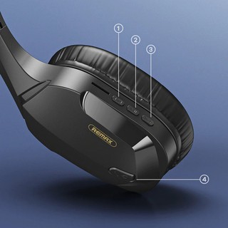 Tai nghe Bluetooth chụp tai Gaming Remax RB-750HB V5.0 hỗ trợ thẻ nhớ chính hãng BH 12 tháng