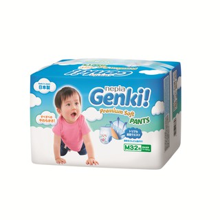 Bỉm Genki Premium Soft dạng quần cỡ M32