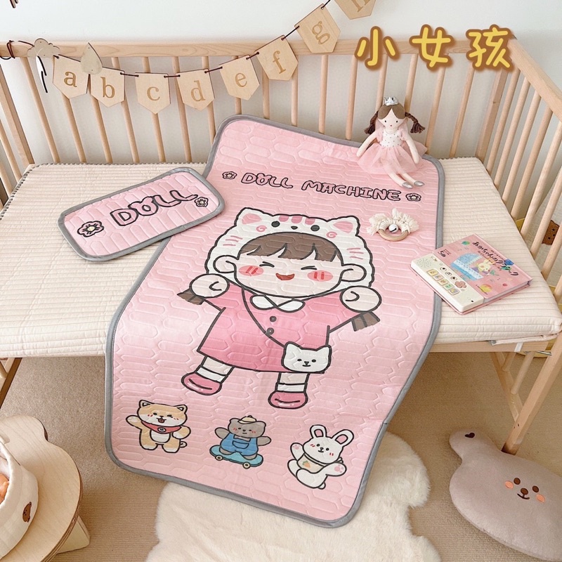 Chiếu Điều Hoà Cho Bé( Size 60cm-120cm) Hàng 2d- Tặng Kèm Gối (shinbedding)