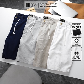 | Satoshi | Quần short nam dáng vừa SAQS45 chất liệu linen thoáng mát, nhiều màu