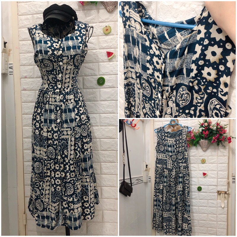 Đầm hoa xô xinh xắn dưới 60 kg