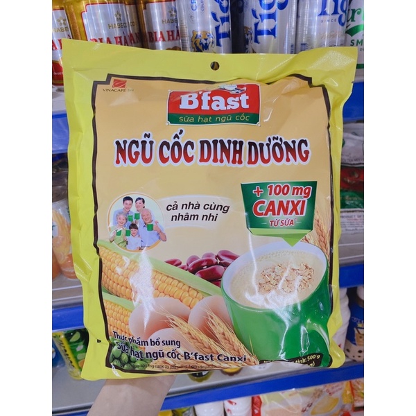 Ngũ Cốc Dinh Dưỡng Vinacafe B'fast bịch 500g(20 gói x 25g)