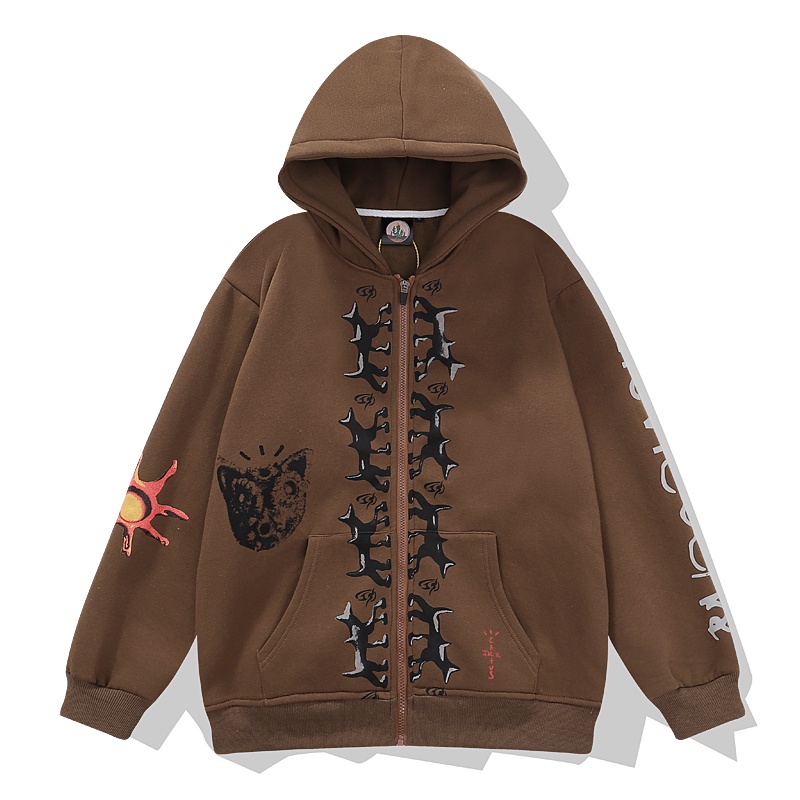 Áo Khoác Hoodie Travis Scott Phối Khóa Kéo Cá Tính Cho Cún Cưng