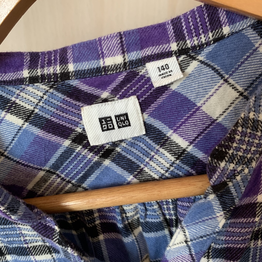 Đầm sơ mi vải cotton hiệu UNIQLO