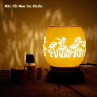 Đèn xông tinh dầu Bát Tràng - Đèn xông điện - Khử mùi, thơm phòng - bobashop.vn