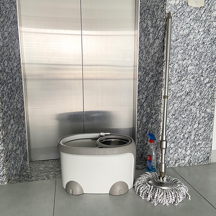 Bộ Lau Nhà Song Long HSL 360 Độ Lồng Inox Có Van Xả Nước Và Bông Lau Thay Thế Đi Kèm