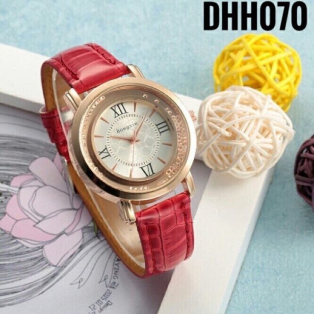 [Mã FAMARAL2 giảm 10K đơn 50K]ĐỒNG HỒ NỮ DÂY DA SHDHD HẠT XOAY KIM CƯƠNG CỰC ĐẸP | BigBuy360 - bigbuy360.vn