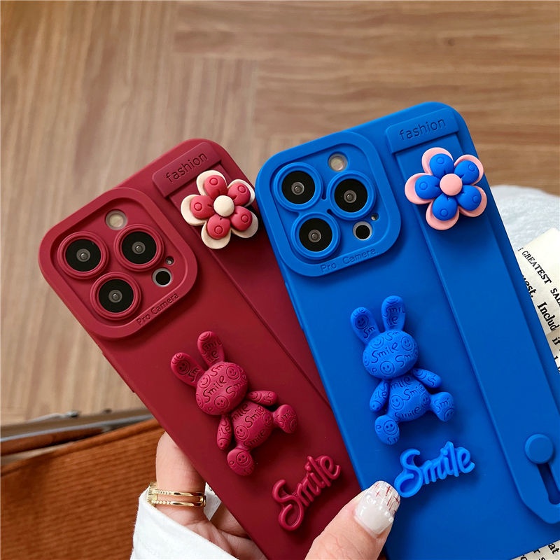 Ốp Điện Thoại Mềm Hình Hoa Nhỏ Có Dây Đeo Cho iphone13promax iPhone11/12pro Soft Case XR x/XS xs.MAX 7/8plus
