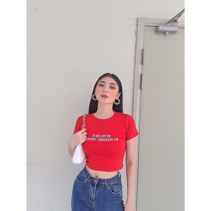 Áo Croptop MY PILLOW ĐỎ