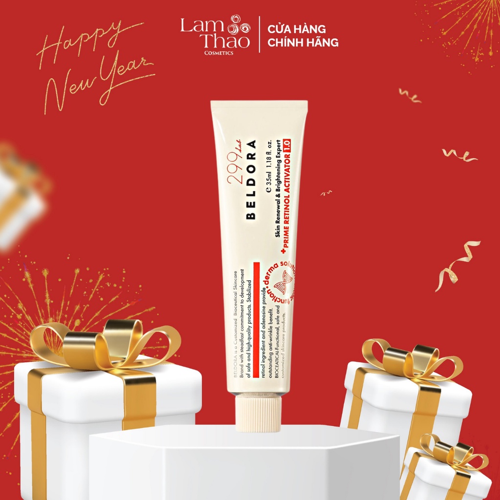 Kem Dưỡng Giảm Mụn Ẩn, Giúp Da Căng Bóng Beldora 299 Prime Retinol Activator