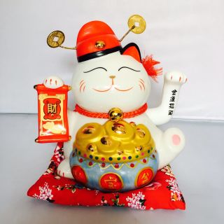Mèo Maneki Neko sứ vẫy tay