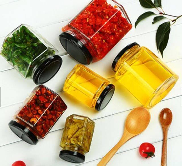 HŨ THỦY TINH LỤC GIÁC 180ML -280ML 380MLĐỰNG THỰC PHẨM | BigBuy360 - bigbuy360.vn