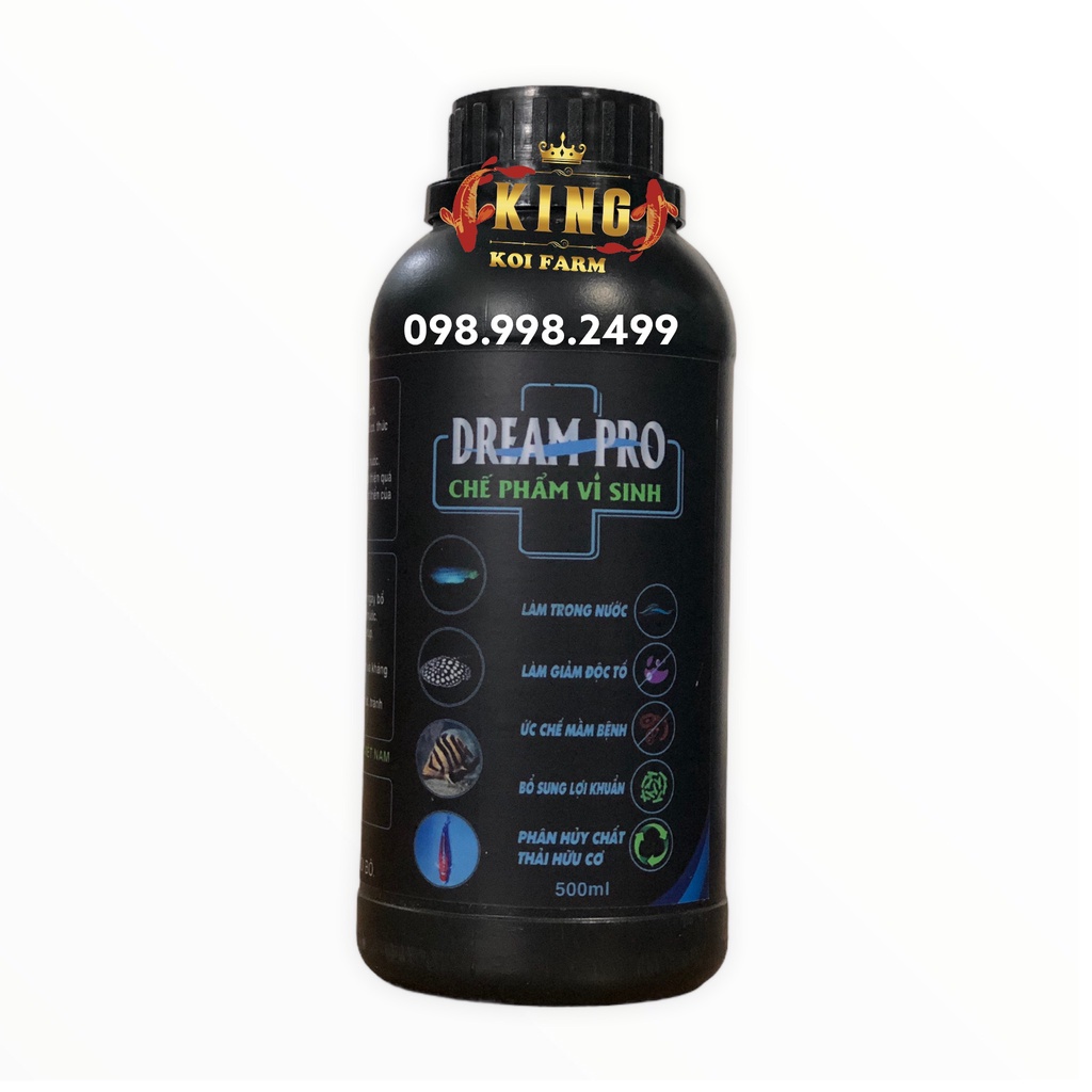 Men vi sinh Dream Pro Chế phẩm xử lý nước cho hồ cá 500ML_1000ML
