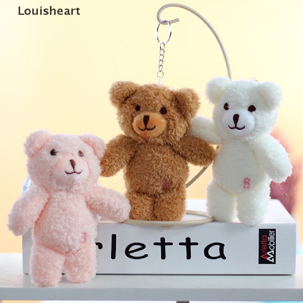 Louisheart Móc Khóa Hình Thỏ Trắng Và Gấu Nhồi Bông Đáng Yêu