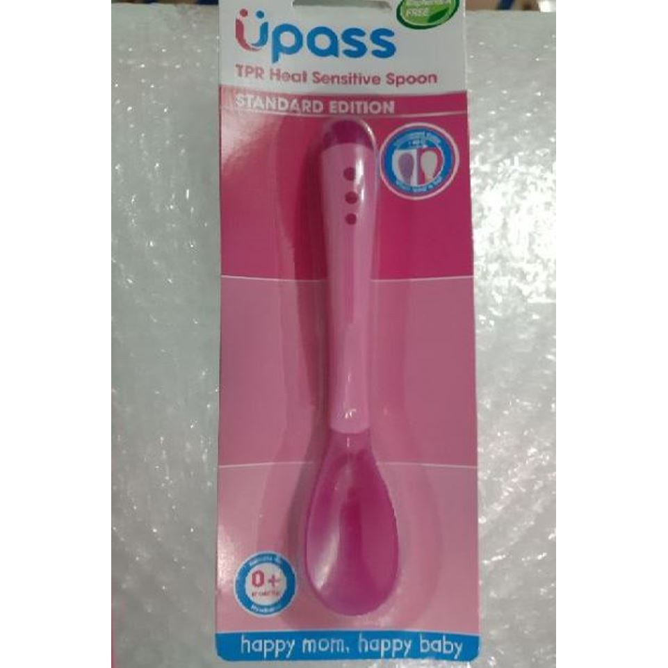 (Made in Thailand) Thìa Silicon Cảm Ứng Nhiệt Báo Nóng Upass UP3021W