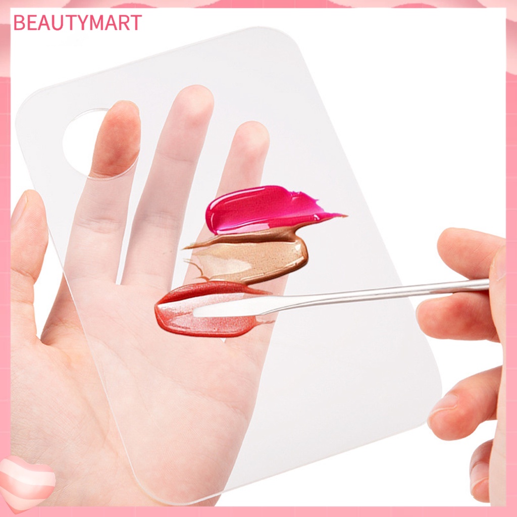 Bảng Acrylic Trong Suốt Trộn Màu Kem Nền Trang Điểm Làm Đẹp Chuyên Nghiệp