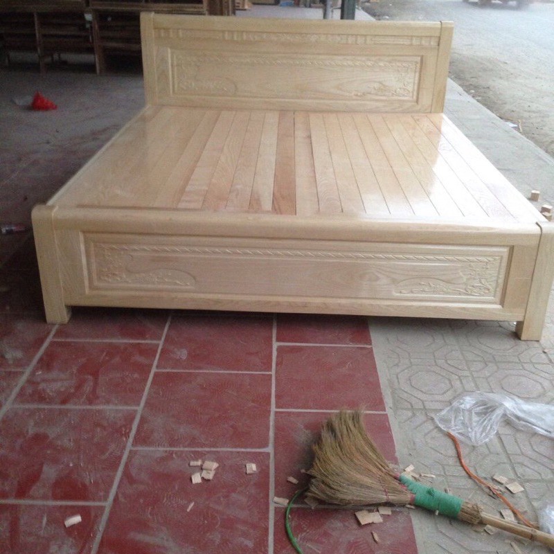 giường ngủ gỗ sồi Nga 2m2x2m