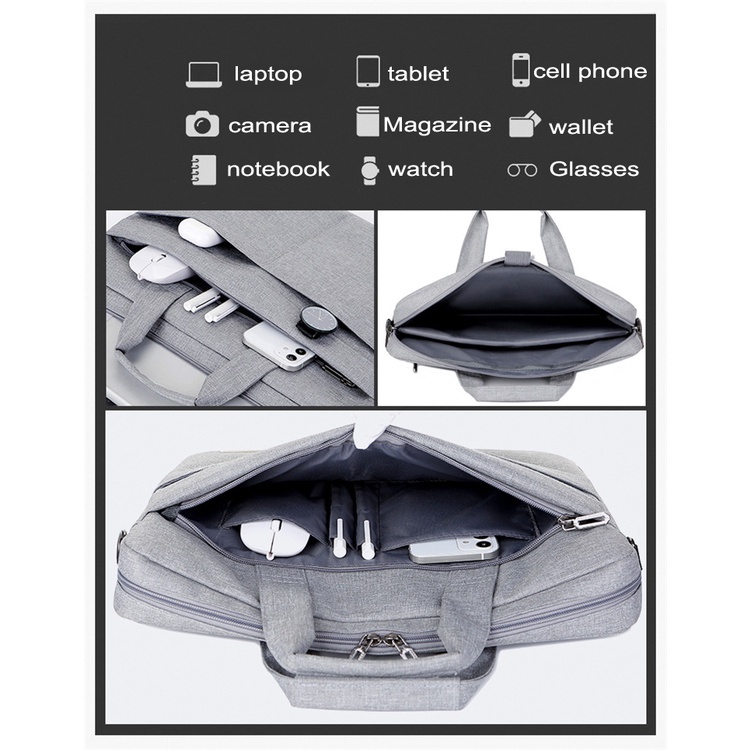 Túi đựng laptop chống nước 13 14 15 15.6 17.3 inch thích hợp cho Macbook Air Pro HP Huawei Asus Dell