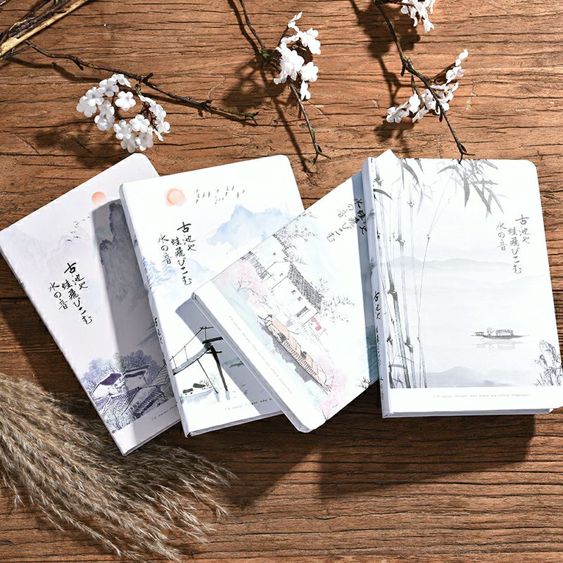 (Sẵn tại Hà Nội) Sổ cổ trang Giang Sơn Như Hoạ khổ A5 phong cách Trung Hoa