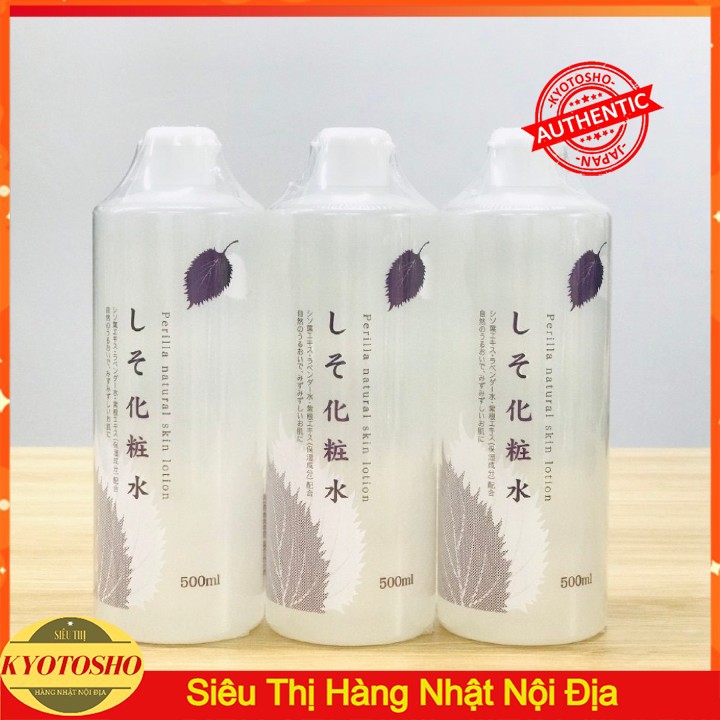 Nước hoa hồng Natural lá tía tô 500ml [hàng nhật nội địa ]