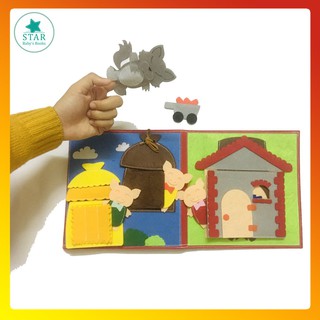 [RẺ VÔ ĐỊCH] Sách Vải Ba Chú Heo