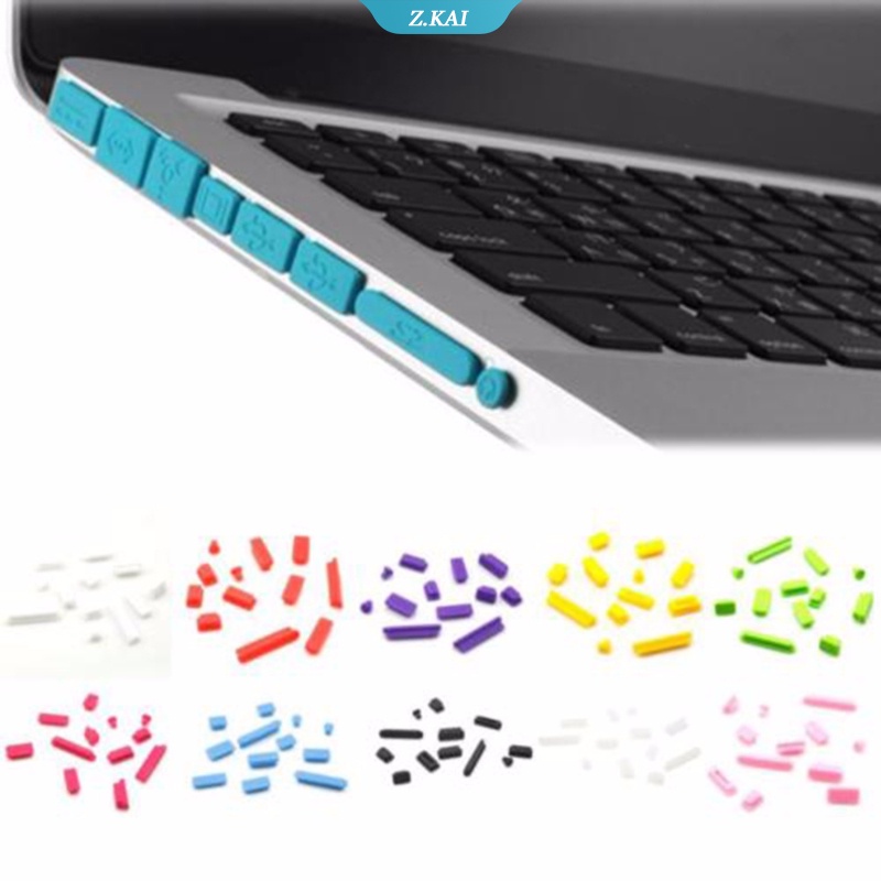 Bộ 16 Nút Silicone Bịt Cổng USB Chống Bụi Nhiều Màu Sắc Cho Laptop