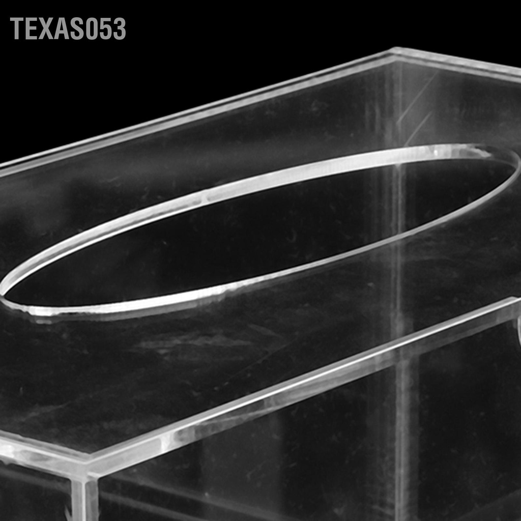 Texas053 Hộp lưu trữ khăn giấy acrylic trong suốt mỹ phẩm mở rộng lông mi với ngăn kéo
