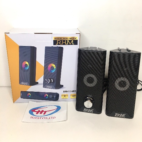 (Mới) Loa 2.0 Rhm 116bt Có Buletooth - Nguồn Usb Chính Hãng Kho Hàng Sỉ Phú Thành