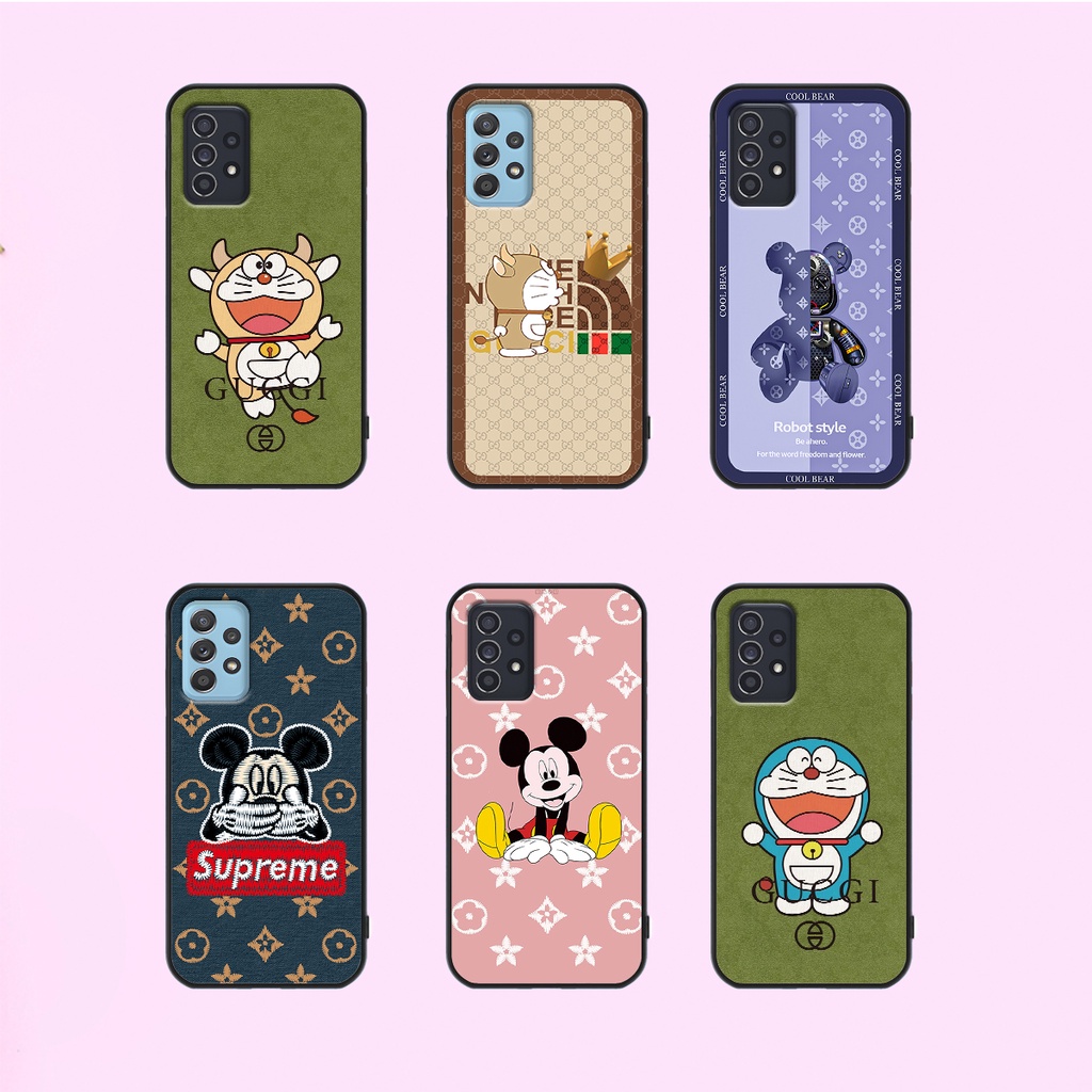 Ốp lưng Samsung A13 -  A23 - A33 - A32 - A52/A52s - A72 - A53 -  A73 in hình gấu bearbrick, Doremon Gucii,Mickey L.V