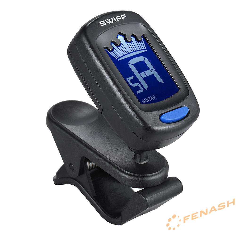 FE Clip-on Digital Crown LCD Tuner for Classic Folk Acoustic Guitar Chromatic