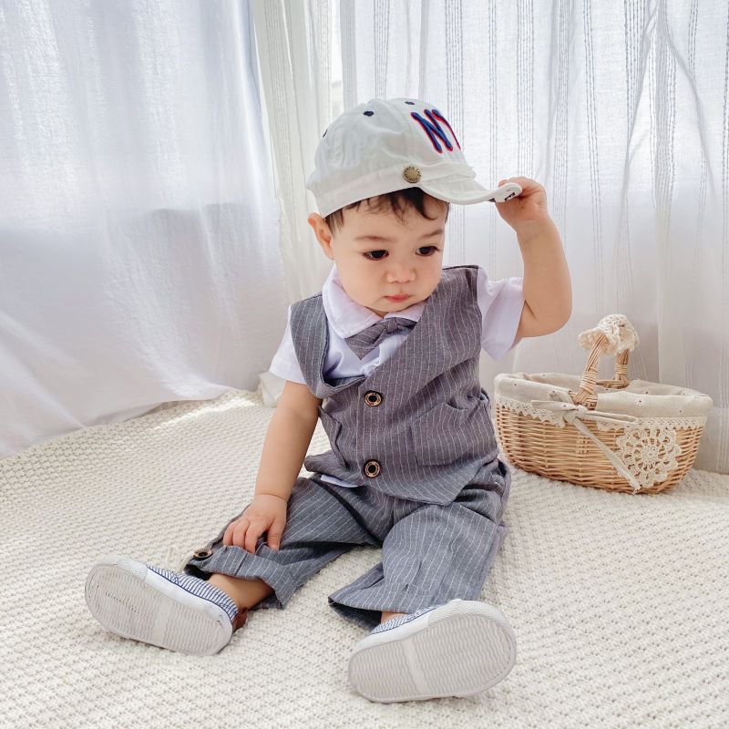 Soffny Bộ áo sơ mi + quần short Soffny đáng yêu cho bé
