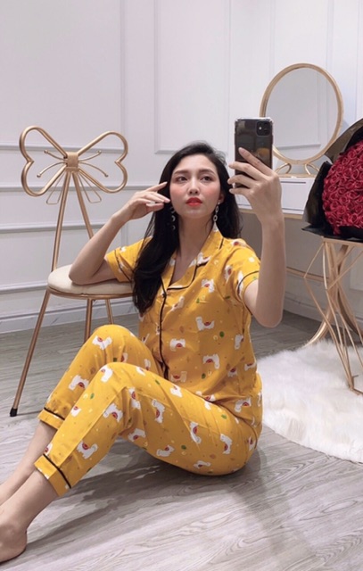 Bộ Pijama Quần Dài Áo Cộc | BigBuy360 - bigbuy360.vn