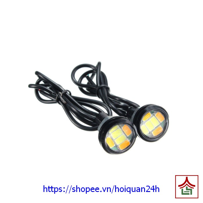 Đèn Xi Nhan kèm Demi Cúc Áo Mini Cao Cấp 2 trong 1, Xi Nhan Vàng kèm Demi Trắng