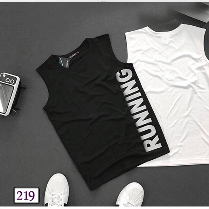ÁO SÁT NÁCH THỂ THAO NAM NỮ 219 BA LỖ THUN LẠNH TANKTOP 5 MÀU RUNNING | BigBuy360 - bigbuy360.vn