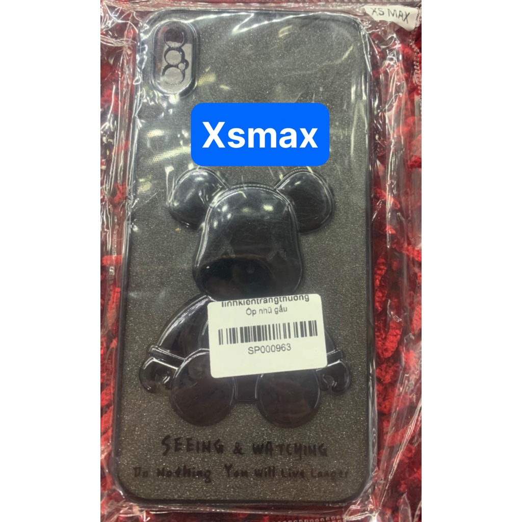 Ốp lưng Iphone nhũ gấu, xs max, 11, 11 pro, 11 pro max, 12 pro max, 13 pro max