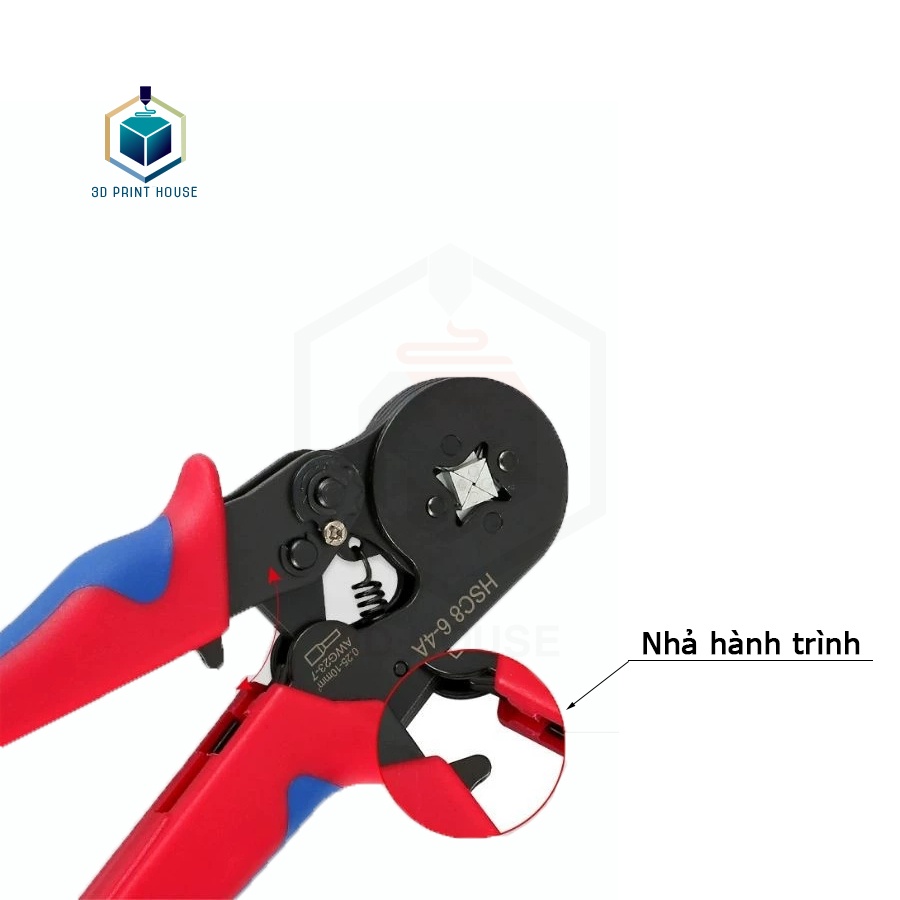 Kềm Bấm Cos Pin - Cos Tròn HSC8 0.25-10mm 23-7AWG Loại Tốt