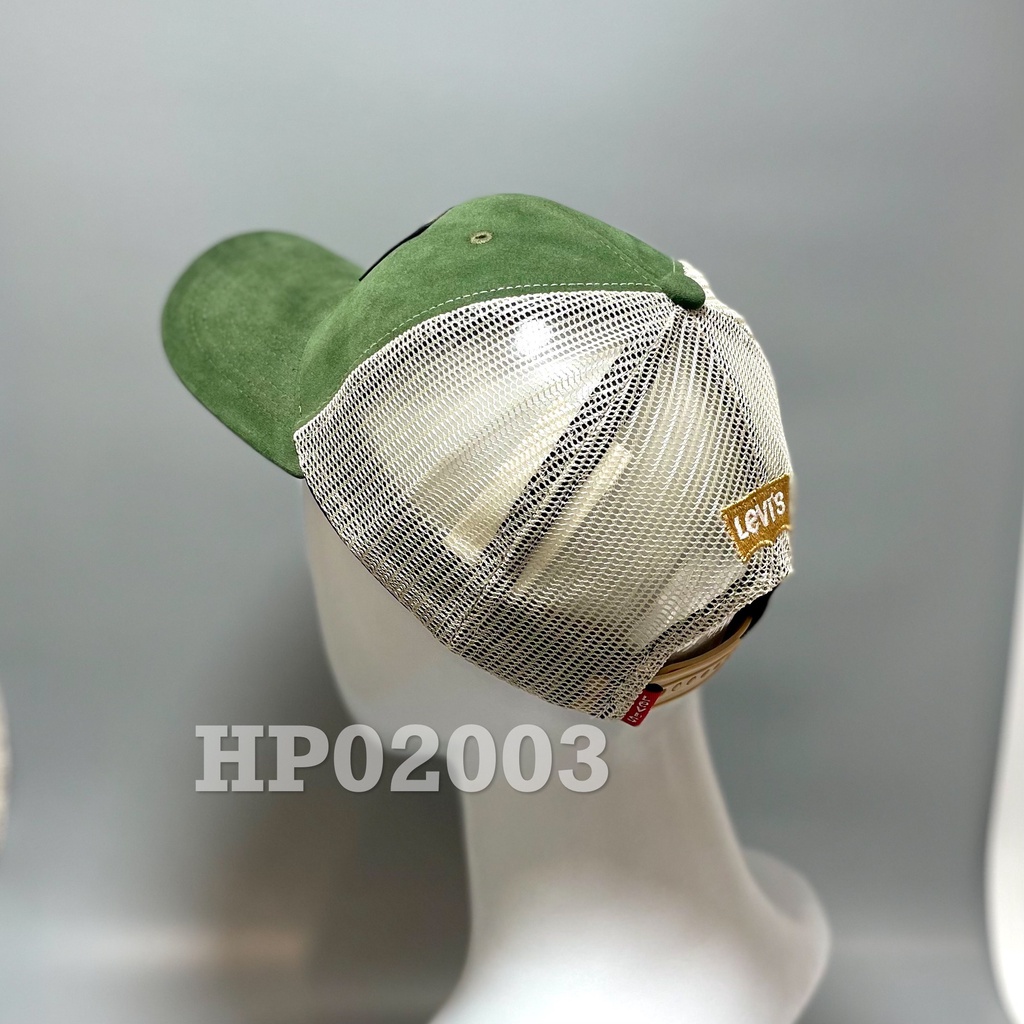 Nón kết Mũ lưỡi trai lưới kaki Cotton nhung Mesh Cap LV nam nữ thoáng khí màu xanh HP02003