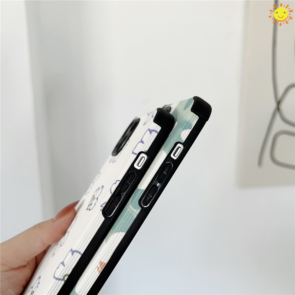 Samsung Galaxy Note 8 9 J4 J6 Plus J6+ J2 J5 Pro J7 Pirme On7 2016 J710 J510 J310 J530 J730 A9S G530 G532 Case Summer Simple small Fresh floral Flowers Four Corners Drop Resistance Cute Soft TPU Protective Cover