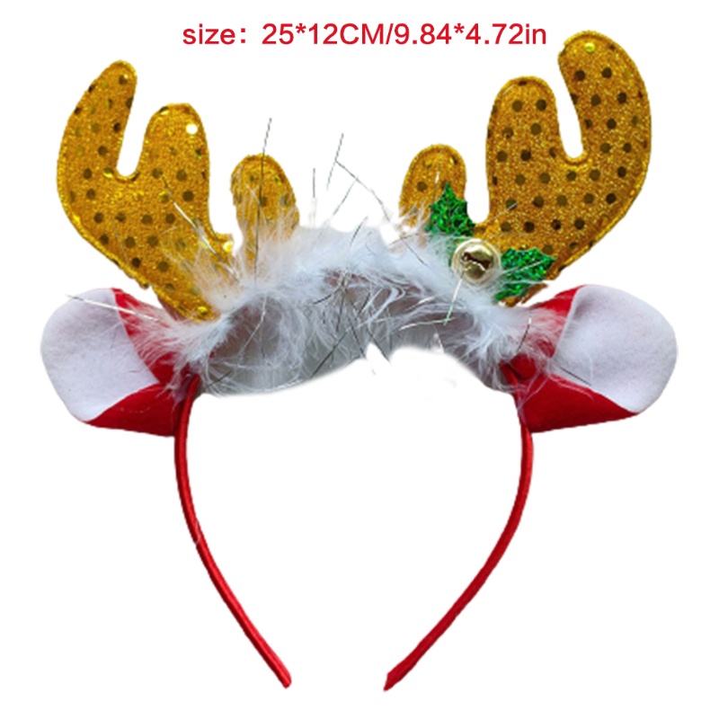Băng Đô Cài Tóc Hình Sừng Tuần Lộc Giáng Sinh