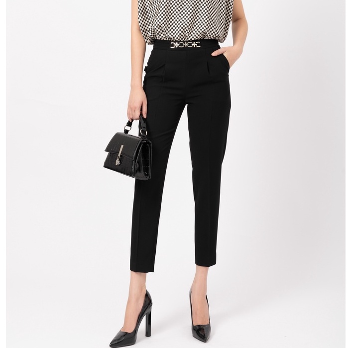 Quần tây nữ dáng Baggy FIONA, Quần Công Sở Nữ kẹp mặt đai trang trí F351323