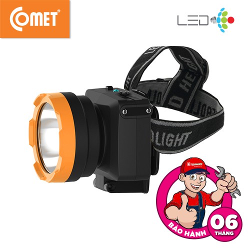 [Mã BMBAU50 giảm 7% đơn 99K] Đèn Pin Sạc Led Đội Đầu Comet CRT1612 3W siêu sáng