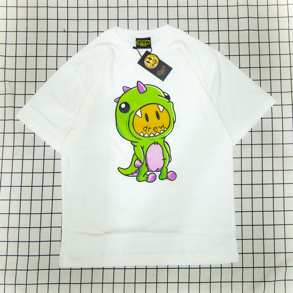 Áo thun tay lỡ Drew Khủng Long áo phông cotton unisex nam nữ form rộng oversize 46 Clothing | BigBuy360 - bigbuy360.vn